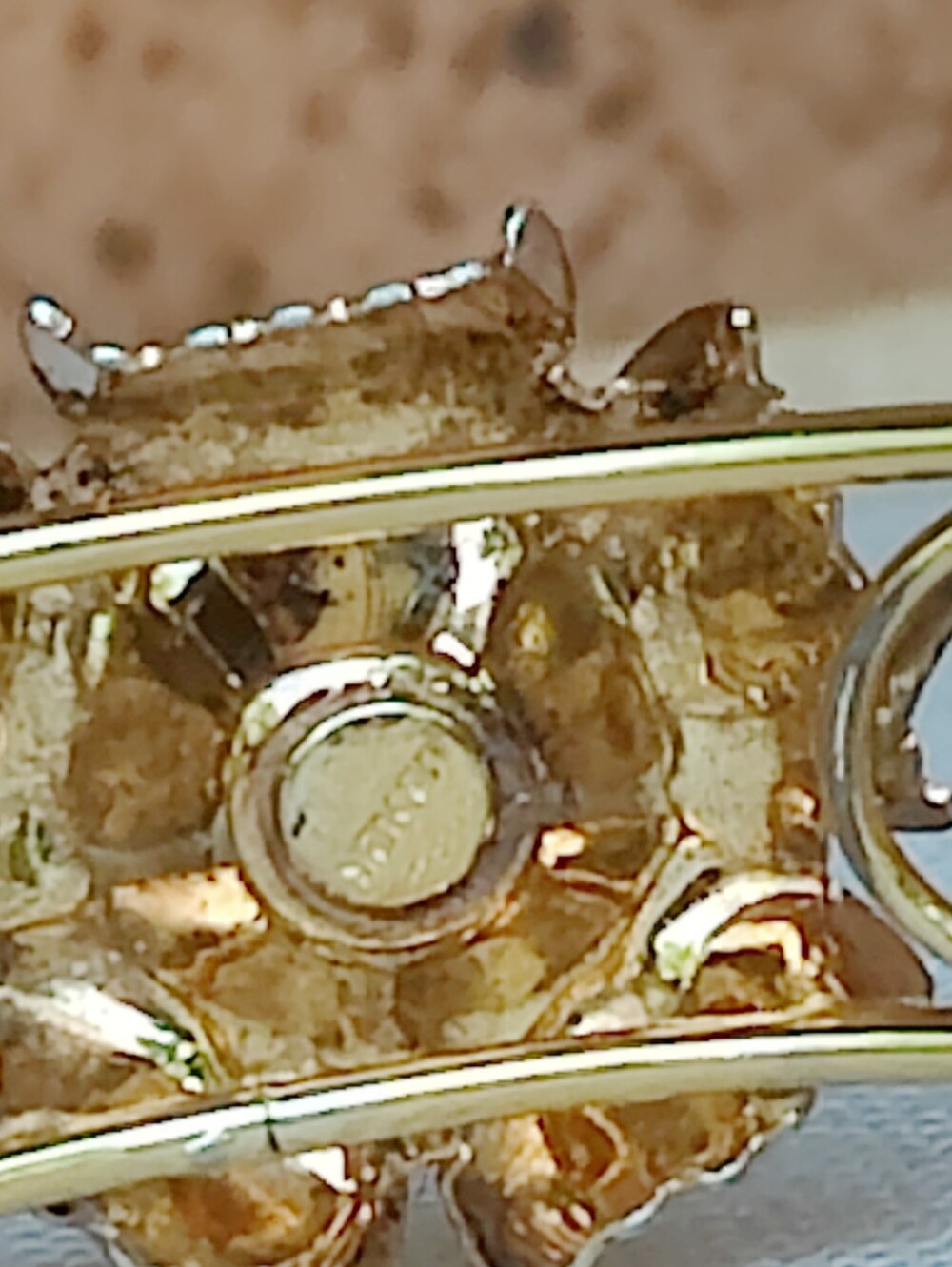 Antique 12k GF Flower Cuff Bracelet - Picture 6 of 8